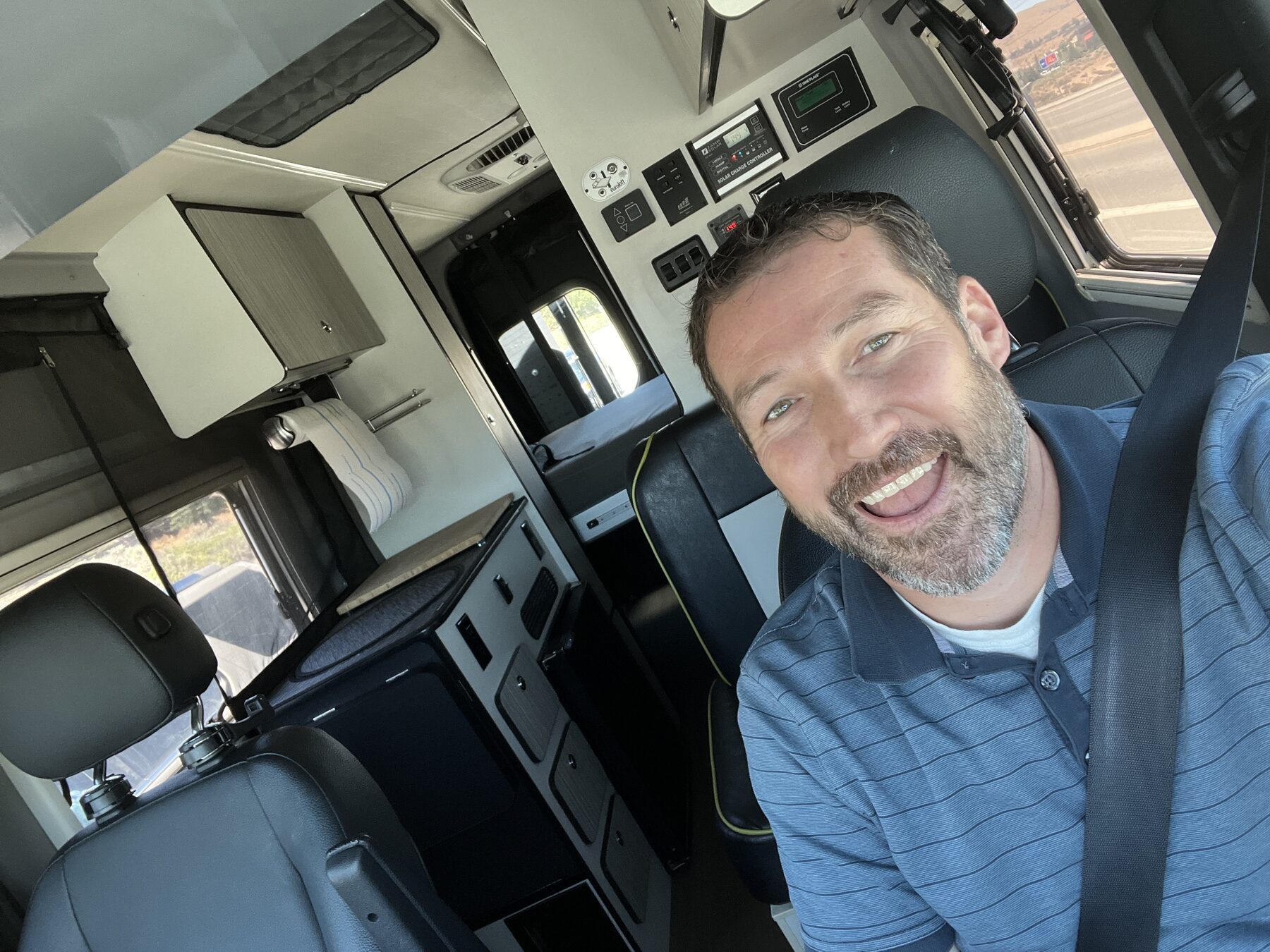 Rob in the Revel driver seat