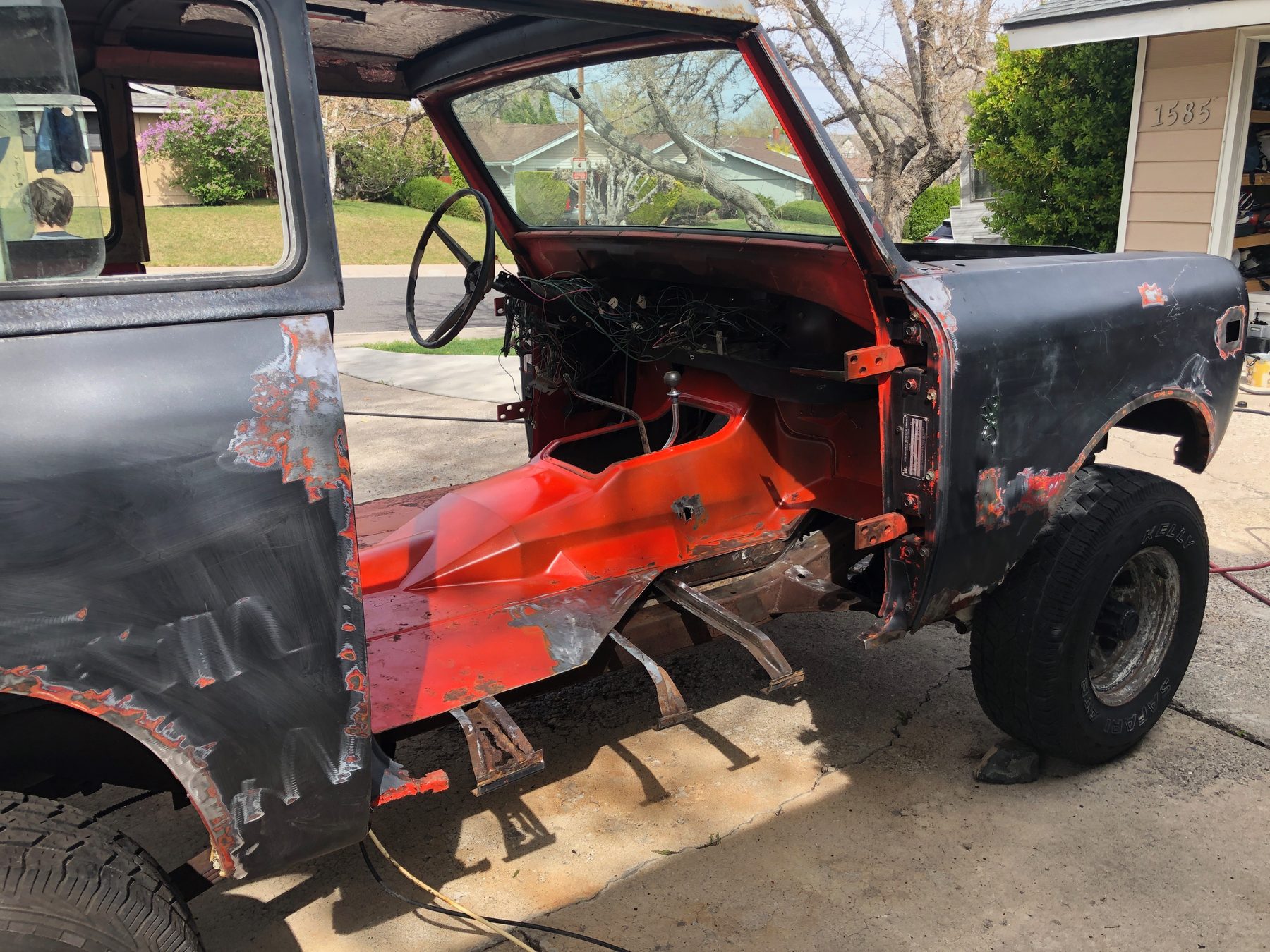 Scout II mid-restoration