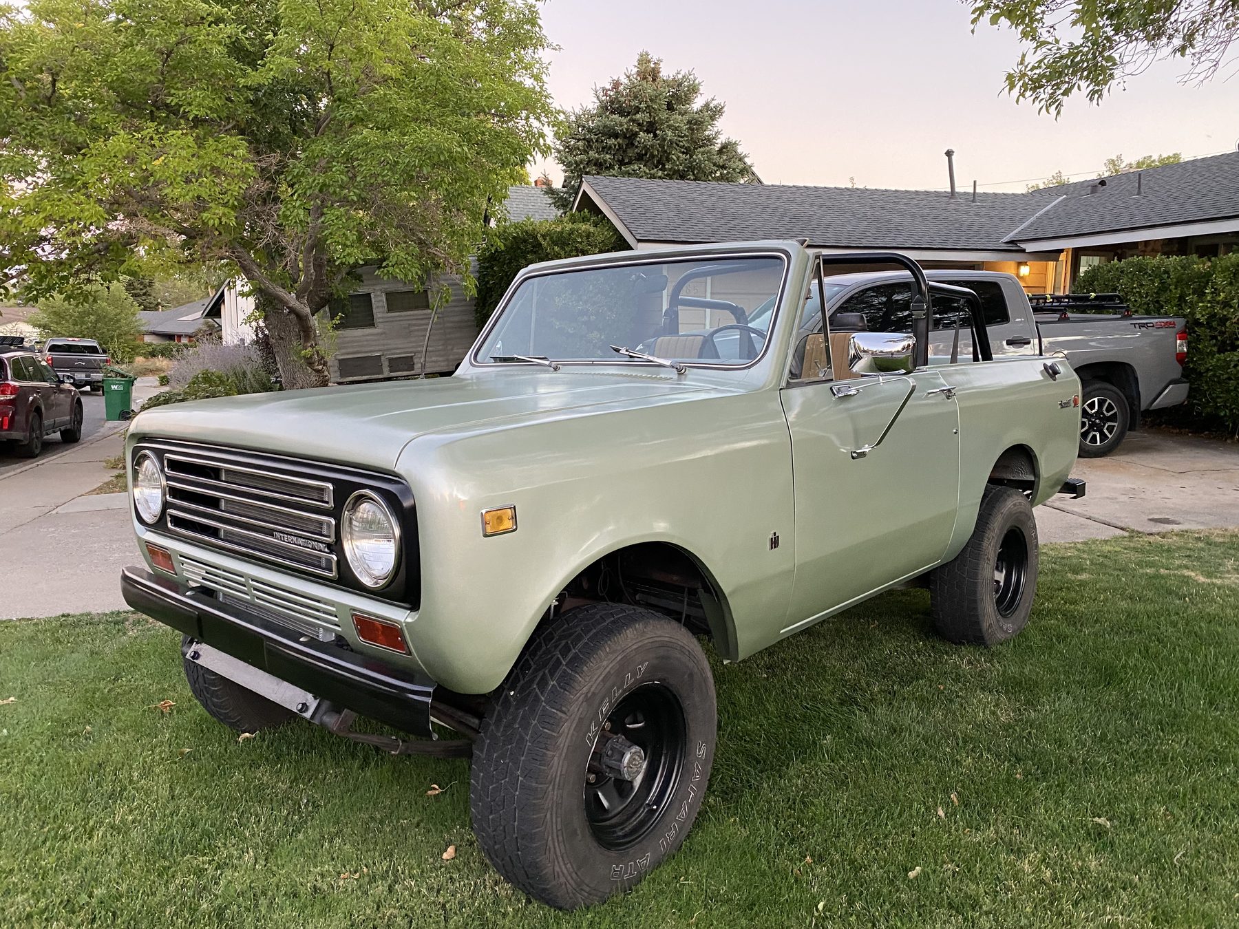 Finished 1972 Scout II in sage green